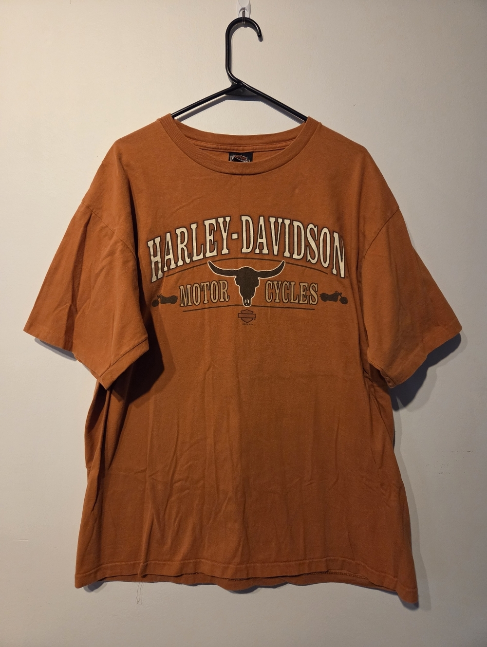 Harley-Davidson Burnt Orange Short Sleeve Graphic Tee Uke's